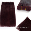 Großhandel Farbe hervorgehobene rote Erweiterung Haarscheuchen 100% Remy Hair Extension Rohindische billige menschliche Haarbündel Anbieter Anbieter